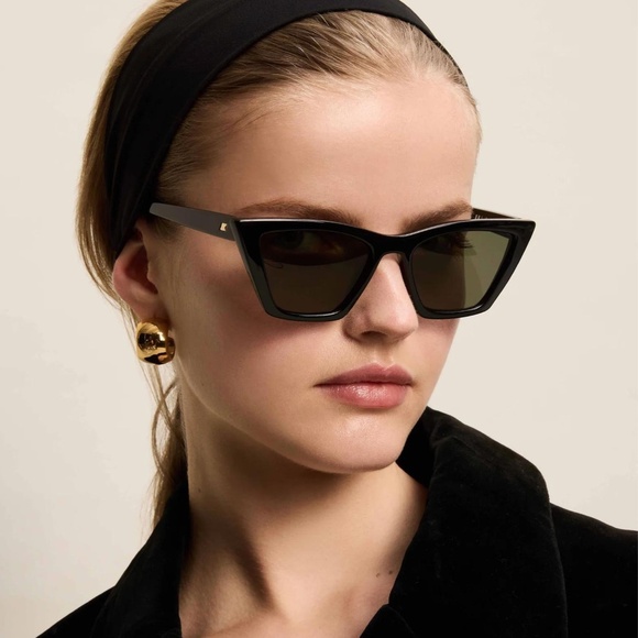 NEW, VELODROME | BLACK Cat-Eye Sunglasses - Picture 2 of 10